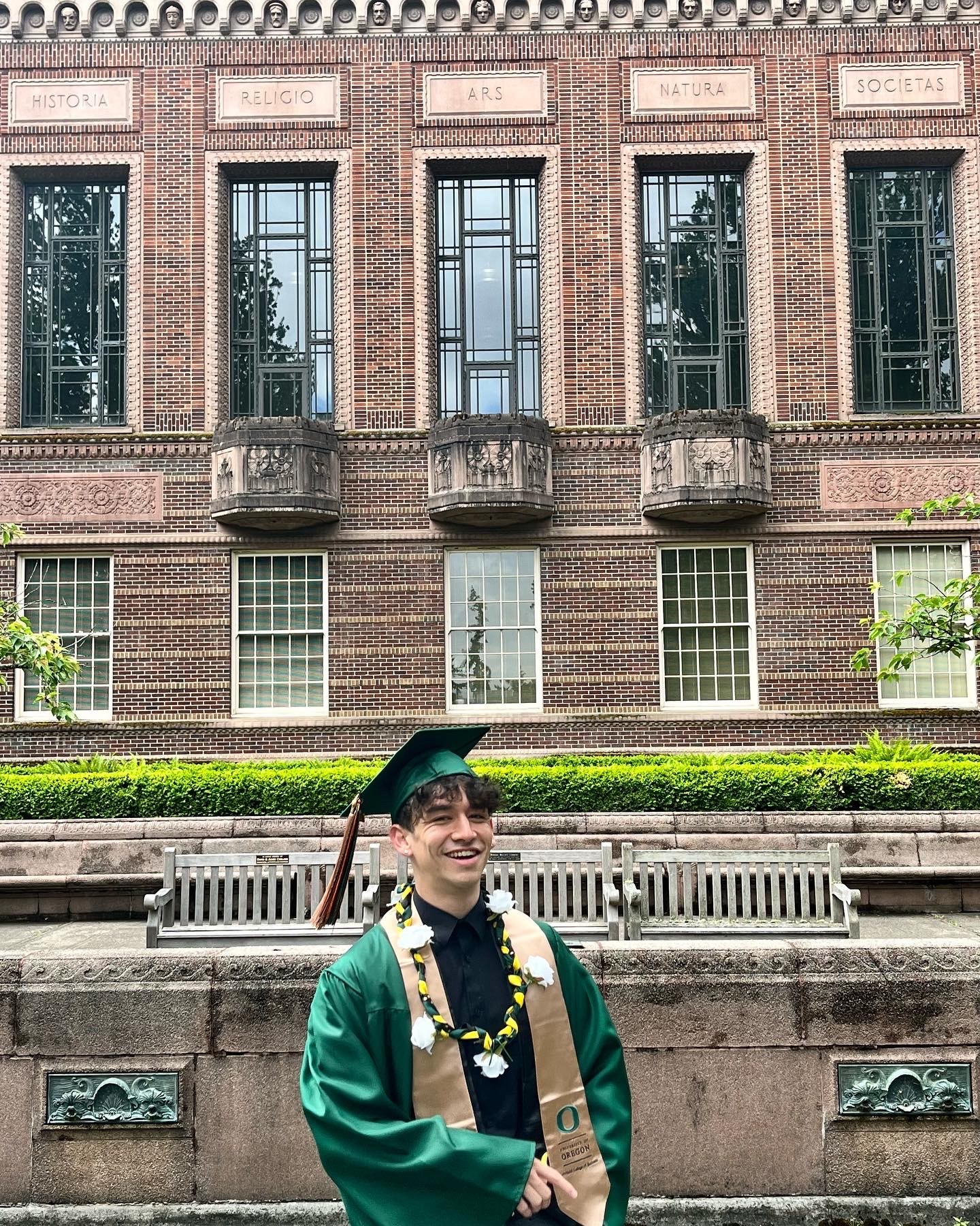 Buddy graduation photo