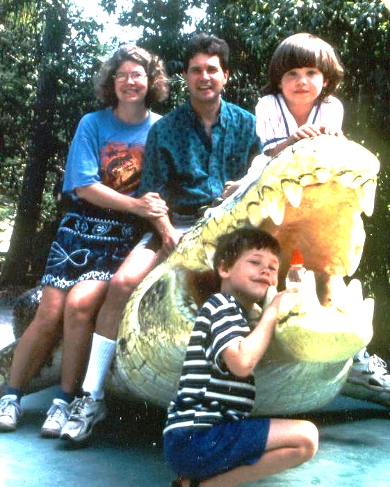 Roberts family at croc farm in Australia