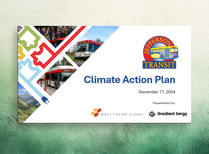 Cover slide of the Climate Action Plan
