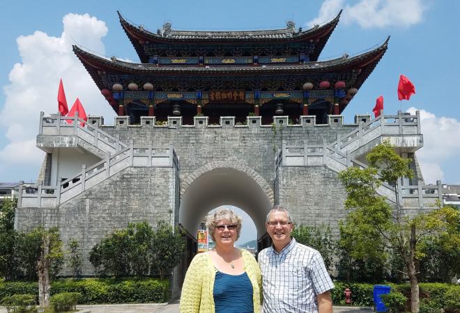 David and Allison in China